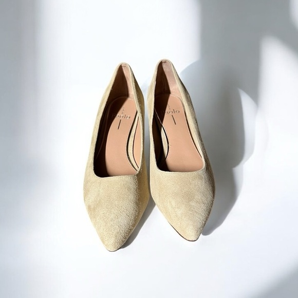 🌻NEW w.tag Linea Paolo Suede Bardot Pump Size 7.5 - Picture 4 of 11